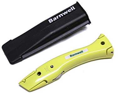 Barnwell Yellow Dolphin Delphin Carpet Fitters Work Trimming Fixed Handle and Holster NO Blades