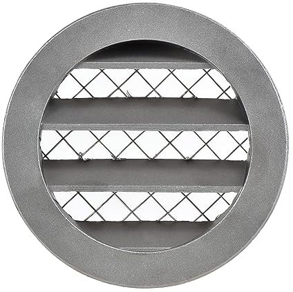 Ø 80mm Griglia di Aerazione Circolare in Alluminio - Griglie di Ventilazione con Rete di Protezione contro Topi