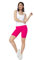 SOFTSAIL Leggings Femmes Short De Cycliste Pantalon Yoga Sport Extensible pour Dames Coton Taille Haute Contrôle du Ventre Et Amincissant Respirant Rose 40