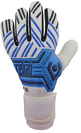 Rehab - Torwarthandschuhe - Core NC Fingersave Blau - mit Pro Grip - Fussballhandschuhe für Erwachsene und Kinder Größe 5-11