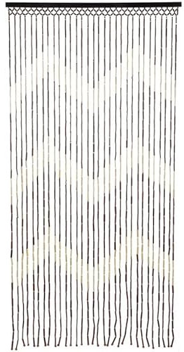 Bamboo Wooden Beaded Door Curtain, Arrow Design, Summer Blind Fly Curtain Screen, Room Divider Beads, Home Decorations, Hook 180 x 90cm