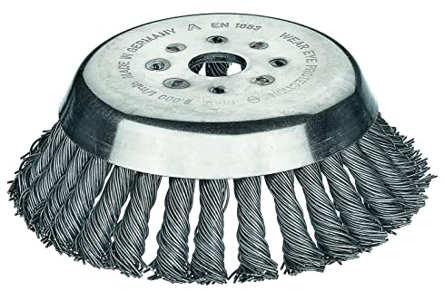 ratioparts Kegelbürste 180 mm gezopft – Motorsensenbürste 25,4 mm – Made in Germany