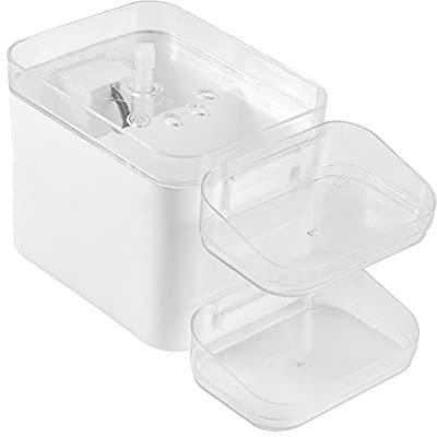 LUOSHUAI Gamelle Chat USB Bol à Boire à Boire for Chien de Fontaine d'eau Automatique avec Bol Double LED Bol à mangeoire Automatique for Animaux de Compagnie Gamelle Chien