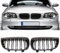 HZTWFC Anteriore Rene Griglia Griglia Sport Griglie di Ricambio Nero Lucido Doppia Stecca Per BMW E87 Serie 1 2004-2006 M Potenza
