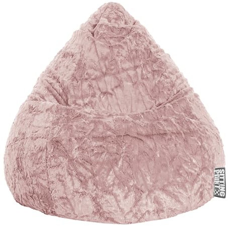 Sitting Point Sitzsack Fluffy L ca. 120 Liter Altrose