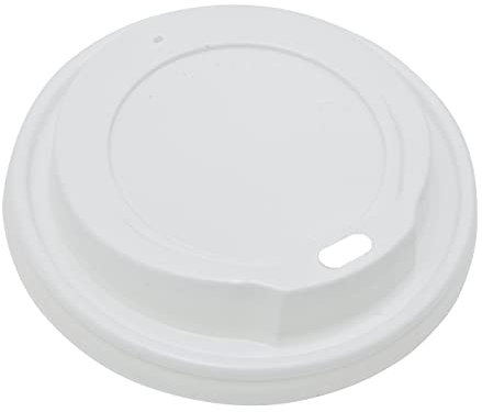 GoCoPack Sip Lids for Paper Coffee Cups: Pack Of 100-90mm Plastic White Sip Lids to Fit Standard 12oz-16oz Paper Coffee Cups