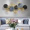 3D Wandbild, Metall Wand Deko Wandschmuck Moderne Bild Wanddekoration Wandverzierung Art Deko für Wohnzimmer Hotel Hintergrund