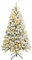Rebecca Mobili Árbol de Navidad con Luces, Altos con Nieve, 1000 Ramas, 400 Luces LED, Decoraciones para Ventanas de Bares en casa - Dimensiones: 210 x 122 x 122 cm (AxANxFON) - Art. RE6765