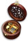 BinkeGG Braune Spieldose Holz Uhrwerk Ausgehöhlt Kreisförmige Spieluhr mit Sankyo Musik Mechanismus (Option 65 Melodien) (Once Upon a December)