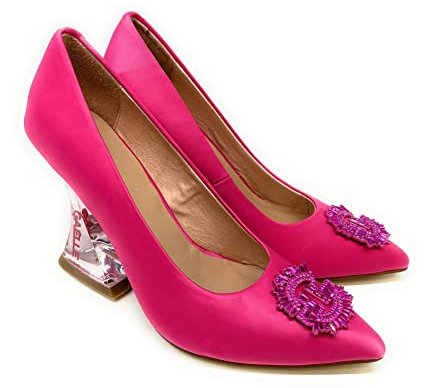 GAELLE Decollete in Raso Rosa Fuxia