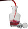 Red Wine Decanter 900ml Wine Carafe Aerator with Weighted Stopper Lid Lead-Free Fluted Stem Port Wine Decanter Birthday Wedding Anniversary Housewarming Gift Idea