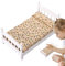 Puppenbett Aus | Schlafzimmermöbel Für Puppenhaus | Puppenhausbett Aus Im Maßstab 1:12 | Miniatur Doppelbett Puppenhaus Möbel | Multifunktionale Puppenhausmöbel