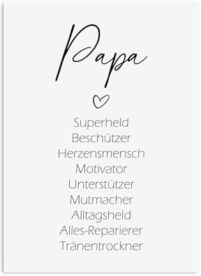 Nastami Postkarte SYNONYME (Papa)