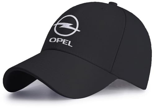DKDAHIO Baseballkappe für O.P.E.L Bedruckte Papa Mütze Lässige Verstellbare Golfkappen Sommer-Sonnenhut für Männer und Frauen-Red||One Size