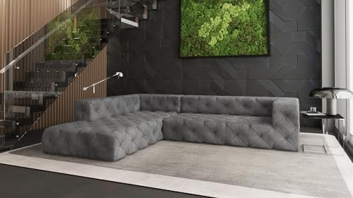 VIENNA INTERNATIONAL FURNITURE Modell Chesterfield Platinum ECKSOFA I