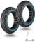 SYACHI 10x2.50 Solid Scooter Reifen,2 Pcs E Scooter Vollgummireifen 60/70-6,5 Vollgummireifen 10 Zoll Solide Reifen für Ninebot Max G30/Max G30D/Max G30 D2/Scotex H20 Elektroroller
