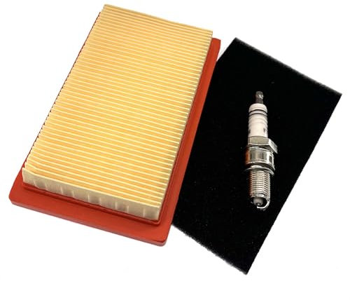 BOOSTI Luftfilter Vorfilter Zündkerze Satz für BRAST BRB-RM-20196 POWER Rasenmäher Ersetzt 94147-01 94147-02