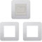 Asheyya 3PCS Light Switch Cover Plates Surround, 3.38 Inch Finger Plates for Light Switches (Silvery)