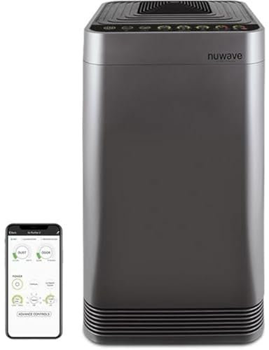 Nuwave OxyPure Zero Plus Luftreiniger, Deckt bis zu 298 m² Große Räume bei Filterwechsel entfällt, Erfasst 99,99% der Partikel, Staub, Gerüche, für das Wohnzimmer, Büro(CADR 664,6m³/h)