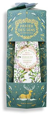 Panier des Sens - Handcreme Mini - Feuchtigkeitsspendende Verbene - Handcreme Weihnachtskollektion - Mit Sheabutter & Olivenöl - 97% Natürliche Inhaltsstoffe - Weihnachtsedition - 30 ml
