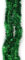 Trimming Shop 6.5ft/2m Green Chunky Christmas Tinsel Garland Shiny Metallic Fine Foil Twist Xmas Tree Garland for Festive Party, Holiday Celebration, Indoor & Outdoor Hanging Decorations