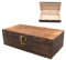 XoeLLe Holzkiste Mit Deckel, Naturholz Holzbox, Holzkiste Geschenk, Aufbewahrungsbox Holz Mit Metall-Klappverschluss, für Home Office Geschenken Wohnkultur, Fotos, Schmuck 20 x 10 x 6 cm