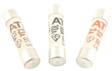 DAISHUJIE sicherungen 5 Stück Sicherung BS1362 6 x 25 Füllung Sand Riot Tube Keramikkartusche Sicherung 6 x 25 mm 3 A 10 A 13 A 240 V bleifrei(13A)