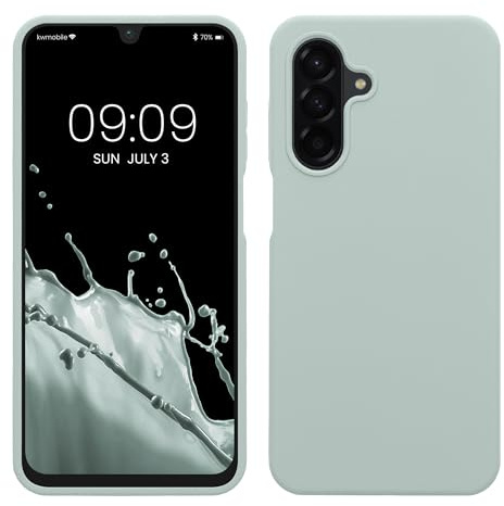 kwmobile Handyhülle für Samsung Galaxy A26 5G Hülle - Case Silikon - Kabelloses Laden - Schutzhülle Cover in Cool Mint