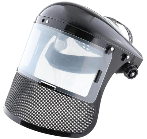 Milageto Professional Forestry Helmet Kettensägenschutzhelm mit Visier, Professional Chainsaw Safety Helmet, Gesichtsschutz mit verstellbarem Kopfband für 52-66 cm Kopfumfang