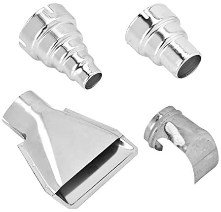 4Pcs Heat Gun Nozzles Kits Stainless Steel Hot Air Gun Soldering Station Nozzle Tool