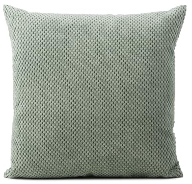 Gözze - Kissen Sven, Dekokissen in genoppter Optik, Weiches Sofakissen mit Füllung, 100% Polyester, 60 x 60 cm - Eukalyptus