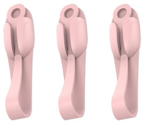 YIXANNX Organisateur de Cordons Amovibles en Silicone, 3 pièces, pour cintres de Manteau, adhésif en Gel silice, Support Douille sans poinçon, cintres Guirlande, D