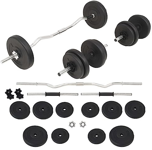 Mokuyary 30 kg Langhantel-Set für Fitness und Krafttraining