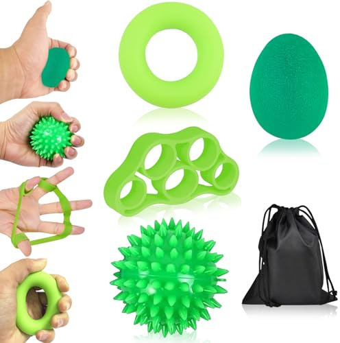 Handtrainer Fingertrainer, Fingertrainer Handtrainer Ball Set, Fingerkrafttrainer, FingertrainerHandtrainer Ball Weich, Griffkraft Trainer, Arthrose Training, Lindert Stress, Angstlinderung