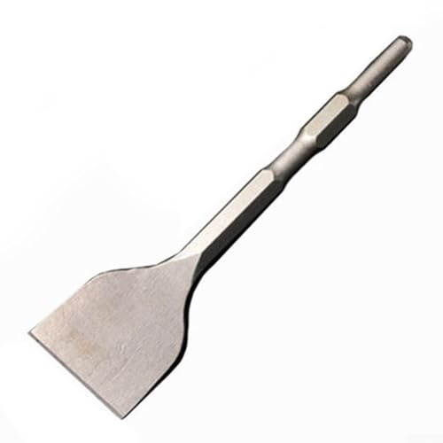 Flachmeißel mit Sechskantschaft für elektrische Bohrhammer, geschmiedeter Stahl, Mauerwerkmeißel zum Entfernen von Vinylböden, Fliesen, Eis und Dachmaterialien, kompatibel mit Schaftbohrern, 17 x 280