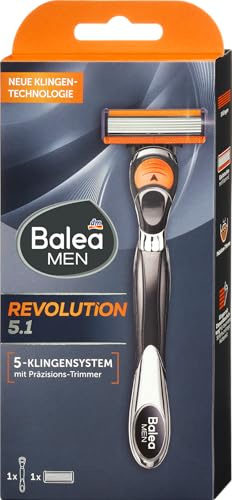 Balea MEN Revolution 5.1 Rasierer - 5-Klingensystem mit Präzisionstrimmer