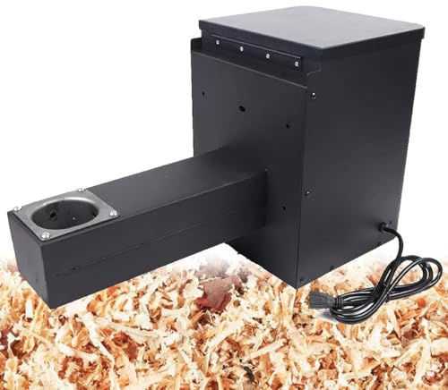 Elektrischer Pellet-Räuchertrichter mit digitalem Temperaturregler zum Grillen, Backen, Braten & Schmoren, 360° gleichmäßige Wärmeverteilung