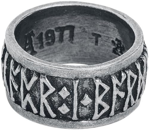 Alchemy Gothic Schriftzeichen Männer Ring silberfarben L Hartzinn Geschenke, Gothic, Mittelalter