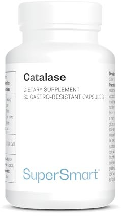 Catalasi - Anti-capelli bianchi - Antietà - Limita i capelli bianchi - Ripristino del colore naturale - Vegano - Senza glutine - 60 capsule - Supersmart