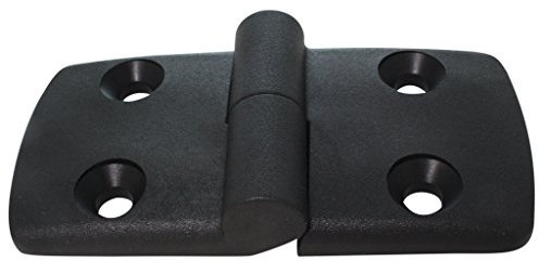 Scharnier Kunststoffscharnier Kombischarnier Kunststoff links 50/50 aushängbar 48 x 97 mm schwarz
