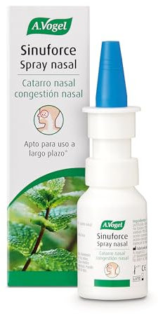 A.Vogel Sinuforce Spray Nasal | Alivio Natural y Rápido de la congestión | Ingredientes Activos de Plantas Frescas | Uso Durante el Embarzo y la Lactancia | Apto para Uso a Largo Plazo | 20 ml
