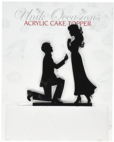 Unik Occasions Tortenaufsatz Will You Marry Me Engagement aus Acryl
