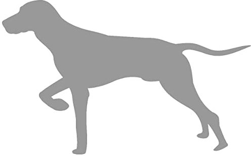 Samunshi® Magyar Vizsla Hunde Aufkleber Autoaufkleber Sticker in 7 Größen und 25 Farben (10x6,2cm grau)