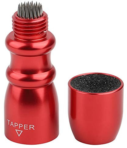 Alomejor Billard Queue Tip Trimmer Tapper Zubehör Werkzeuge Snooker Dime Shaper Reparatur Cue Spitze Burnisher(Rot)