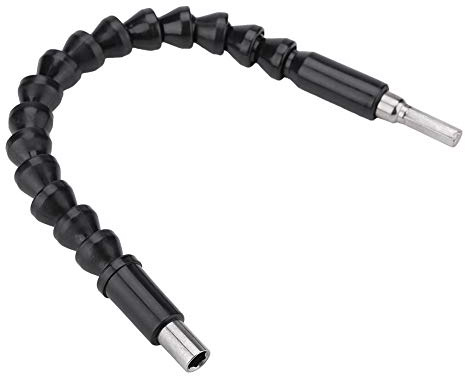 Soporte Flexible Brocas 290mm Angular 1/4 | Extensor Flexible Bits, Accesorio Taladro, Acero, 290mm, Angular 1/4, Espacios Reducidos