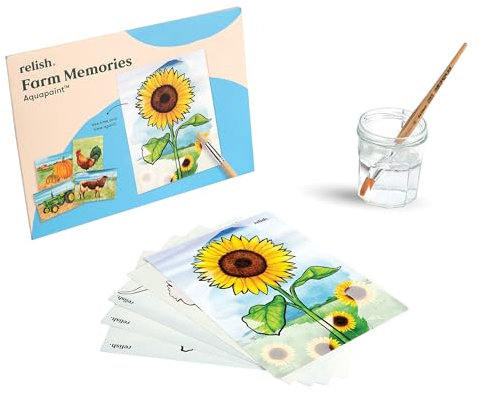Relish “Bauernhoferinnerungen” Aquapaint Wasserfarbe Kunst-Set – Alzheimer Produkte/Fördermittel & Demenz-Aktivitäten für Senioren