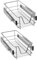 NAIZY 2X 30cm Küchenschublade Teleskopschublade, Vollauszug Regal Korbauszug Schlafzimmerschublade Schrankauszug Schublade Küchenregal - 30cm