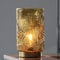 MJ PREMIER Tischlampe Kabellos, Mobile Tischleuchte Glas Tischlampe mit Timerfunktion, Dekorative Batteriebetrieben Nachttischlampe, Glaslampe ohne Kabel für Schlafzimmer Wohnzimmer (S-Gelb)