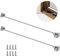 Gancio da Cabin,40cm Occhio Gancio dell' Armadio,Gancio e Occhio in Acciaio Inox,Gancio da Cabina e Finestra,Gancio e Occhio Gancio Finestra,Gancio Finestra