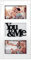matches21 Bilderrahmen Collage 2 Fotos & Schriftzug You & ME Galerierahmen Fotogalerie Holz weiß schwarz 1 STK 10x15 cm